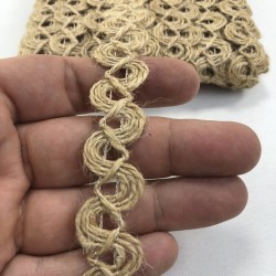 Yuvarlak Şekilli Hasır Dekoratif Şerit-KHC-1220