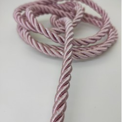 Pudra Gümüş Simli 10 mm Kalın Kordon-KHC-124