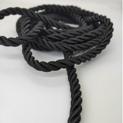 Siyah 10 mm Kalın Kordon-KHC-129