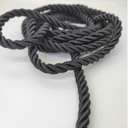 Siyah 10 mm Kalın Kordon-KHC-129