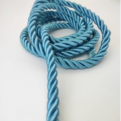 Turkuaz Mavi 10 mm Kalın Kordon-KHC-131