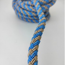 Koyu Turkuaz Vizon 10 mm Kalın Bambu Kordon-KHC-135 Koyu Turkuaz Vizon 10 mm Kalın Bambu Kordon-KHC-135