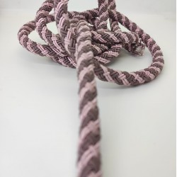 Pudra Mürdüm 10 mm Kalın Bambu Kordon-KHC-142