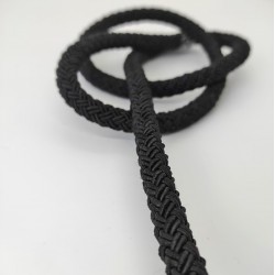 Siyah 10 mm Kalın Bambu Kordon-KHC-144