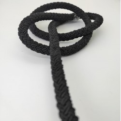 Siyah 10 mm Kalın Bambu Kordon-KHC-144