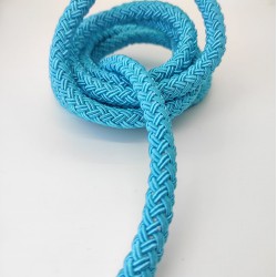 Turkuaz Mavi 10 mm Kalın Bambu Kordon-KHC-146