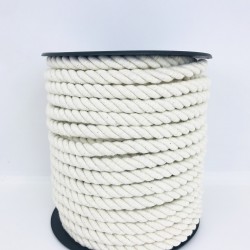 Krem Kalın Pamuk Kordon İp 10 Mm-KHC-154 Krem Kalın Pamuk Kordon İp 10 Mm-KHC-154