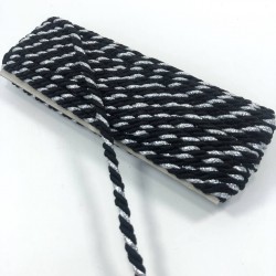 Siyah Gümüş Kordon 4 mm 10 Metre-KHC-157