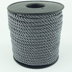 Koyu Gri Kordon İp 3 mm 10 Metre-KHC-2039 Koyu Gri Kordon İp 3 mm 10 Metre-KHC-2039