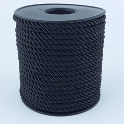 Siyah Kordon İp 3 mm 10 Metre-KHC-2047