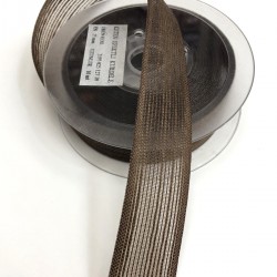 Kahverengi Keten Kurdele 2,5 cm-KK-1036 Kahverengi Keten Kurdele 2,5 cm-KK-1036