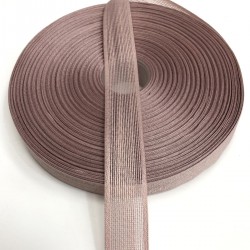 Koyu Pudra Keten Kurdele 2,5 cm -KK-1040