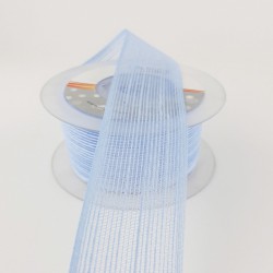 Bebe Mavi Efektli Keten Kurdele 4 cm-KK-1064