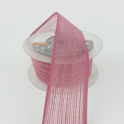 Mürdüm Efektli Keten Kurdele 4 cm-KK-1066 Mürdüm Efektli Keten Kurdele 4 cm-KK-1066