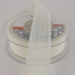 Krem Efektli Keten Kurdele 2,5 cm-KK-1078 Krem Efektli Keten Kurdele 2,5 cm-KK-1078