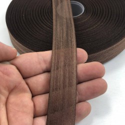Kahverengi Efektli Keten Kurdele 5 Metre-KK-1091 Kahverengi Efektli Keten Kurdele 5 Metre-KK-1091