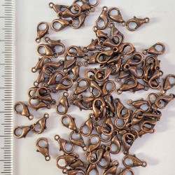 Bakır Rengi Kolye Ve Bileklik Aparatı Papağan Klips 25 Adet-KLPS-1001 Bakır Rengi Kolye Ve Bileklik Aparatı Papağan Klips 25 Adet-KLPS-1001