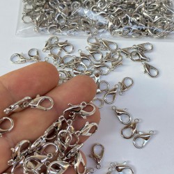 Nikel Rengi Kolye Ve Bileklik Aparatı Papağan Klips 50 Adet-KLPS-1005 Nikel Rengi Kolye Ve Bileklik Aparatı Papağan Klips 50 Adet-KLPS-1005