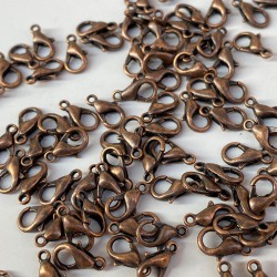 Bakır Rengi Kolye Ve Bileklik Aparatı Papağan Klips 50 Adet-KLPS-1006 Bakır Rengi Kolye Ve Bileklik Aparatı Papağan Klips 50 Adet-KLPS-1006