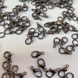 Antrasit Gri Kolye Ve Bileklik Aparatı Papağan Klips 50 Adet-KLPS-1008 Antrasit Gri Kolye Ve Bileklik Aparatı Papağan Klips 50 Adet-KLPS-1008