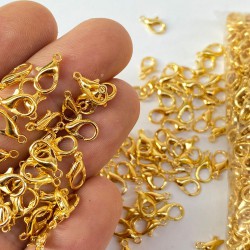 Altın Sarısı Kolye Ve Bileklik Aparatı Papağan Klips 100 Adet-KLPS-1012 Altın Sarısı Kolye Ve Bileklik Aparatı Papağan Klips 100 Adet-KLPS-1012