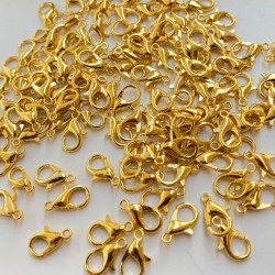 Altın Sarısı Kolye Ve Bileklik Aparatı Papağan Klips 100 Adet-KLPS-1012 Altın Sarısı Kolye Ve Bileklik Aparatı Papağan Klips 100 Adet-KLPS-1012