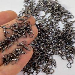 Antrasit Gri Kolye Ve Bileklik Aparatı Papağan Klips 100 Adet-KLPS-1013 Antrasit Gri Kolye Ve Bileklik Aparatı Papağan Klips 100 Adet-KLPS-1013