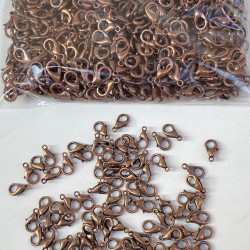 Bakır Rengi Kolye Ve Bileklik Aparatı Papağan Klips 250 Adet-KLPS-1016 Bakır Rengi Kolye Ve Bileklik Aparatı Papağan Klips 250 Adet-KLPS-1016