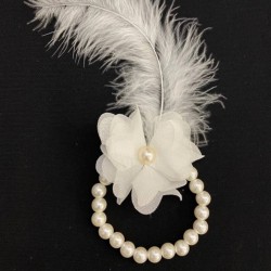 Beyaz Nedime Bilekliği Bride To Be Bekarlığa Veda Partisi Kına Düğün Kına Gecesi Bileklik 10 Adet-KM-1011