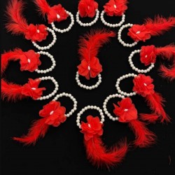 Kırmızı Nedime Bilekliği Bride To Be Bekarlığa Veda Partisi Kına Düğün Kına Gecesi Bileklik 10 Adet-KM-1012