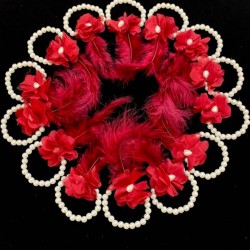 Bordo Nedime Bilekliği Bride To Be Bekarlığa Veda Partisi Kına Düğün Kına Gecesi Bileklik 10 Adet-KM-1013