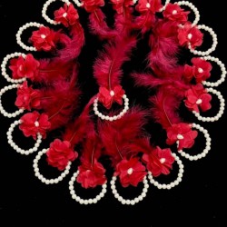 Bordo Nedime Bilekliği Bride To Be Bekarlığa Veda Partisi Kına Düğün Kına Gecesi Bileklik 10 Adet-KM-1013