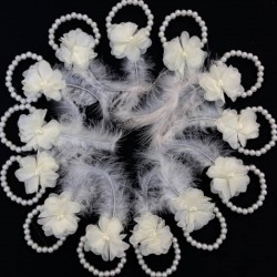 Krem Nedime Bilekliği Bride To Be Bekarlığa Veda Partisi Kına Düğün Kına Gecesi Bileklik 10 Adet-KM-1016