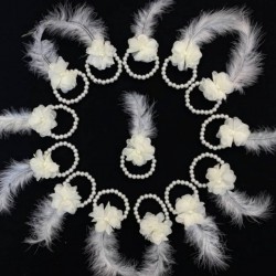 Krem Nedime Bilekliği Bride To Be Bekarlığa Veda Partisi Kına Düğün Kına Gecesi Bileklik 10 Adet-KM-1016