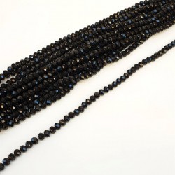 Siyah Kaplama Kristal Boncuk 8 mm-KRB-1034