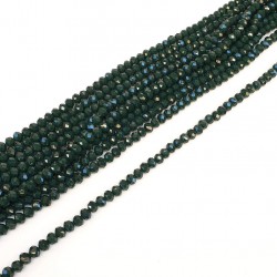 Mat Koyu Yeşil Kristal Boncuk 8 mm-KRB-1037