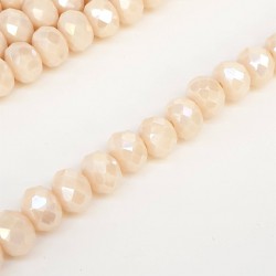 Janjanlı Krem Kristal Boncuk 8 mm-KRB-1039