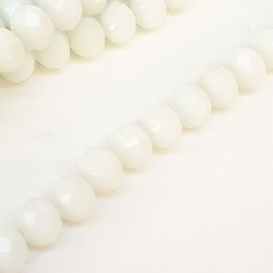 Mat Beyaz Kristal Boncuk 8 mm-KRB-1042