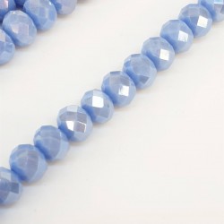 Janjanlı Açık Mavi Kristal Boncuk 8 mm-KRB-1045