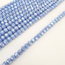 Janjanlı Açık Mavi Kristal Boncuk 8 mm-KRB-1045