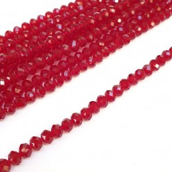 Şeffaf Bordo Kristal Boncuk 8 mm-KRB-1048