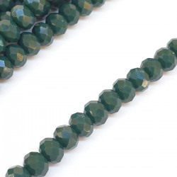 Mat Koyu Yeşil Kristal Boncuk 6 Mm-KRB-1107