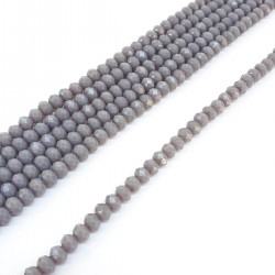 Mat Koyu Gri Kristal Boncuk 6 Mm-KRB-1108