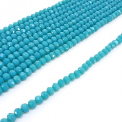 Mat Turkuaz Kristal Boncuk 6 Mm-KRB-1110