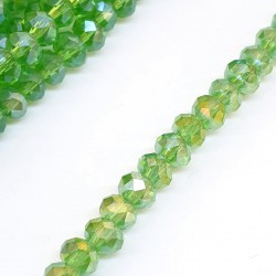 Janjanlı Yeşil Kristal Boncuk 6 Mm-KRB-1112