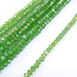 Janjanlı Yeşil Kristal Boncuk 6 Mm-KRB-1112