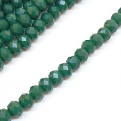 Koyu Yeşil Kristal Boncuk 6 Mm-KRB-1115