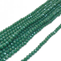 Koyu Yeşil Kristal Boncuk 6 Mm-KRB-1115