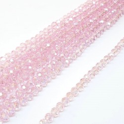 Açık Pudra Kristal Boncuk 6 Mm-KRB-1117