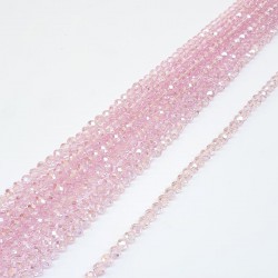 Açık Pudra Kristal Boncuk 6 Mm-KRB-1117